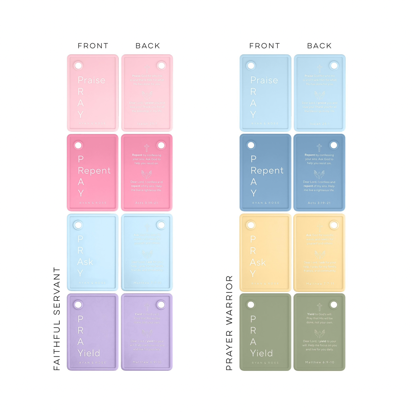 Ryan & Rose - PRAY Flash Cards