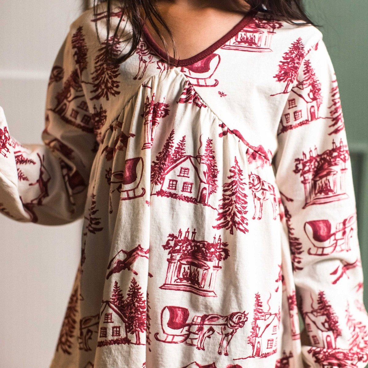 Vintage Christmas Tunic Set