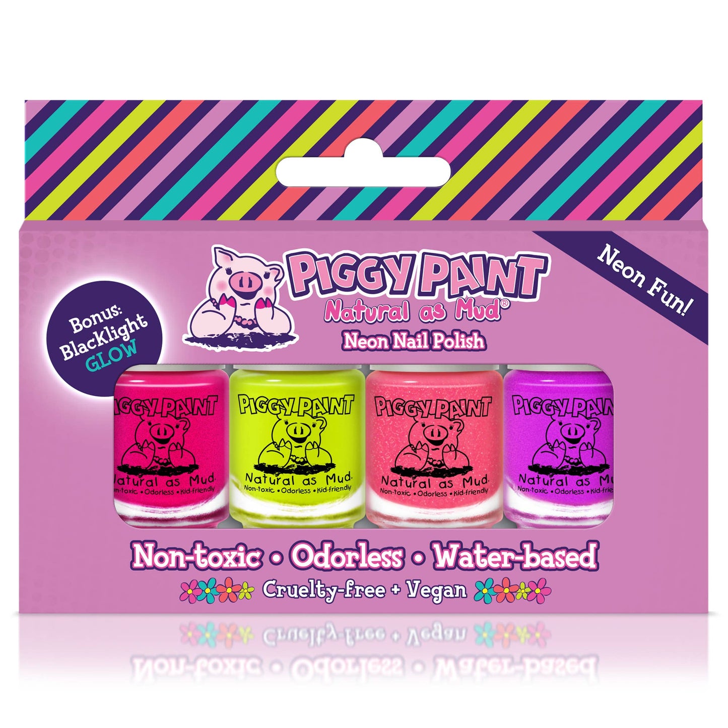 Piggy Paint - Neon Box Set Non-Toxic Kids Nail Polish