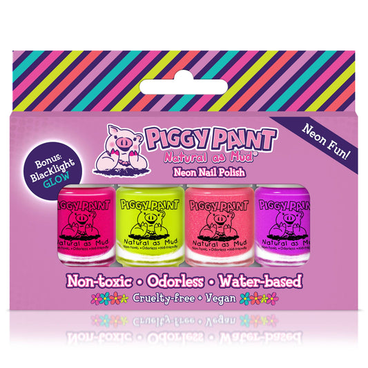 Piggy Paint - Neon Box Set Non-Toxic Kids Nail Polish