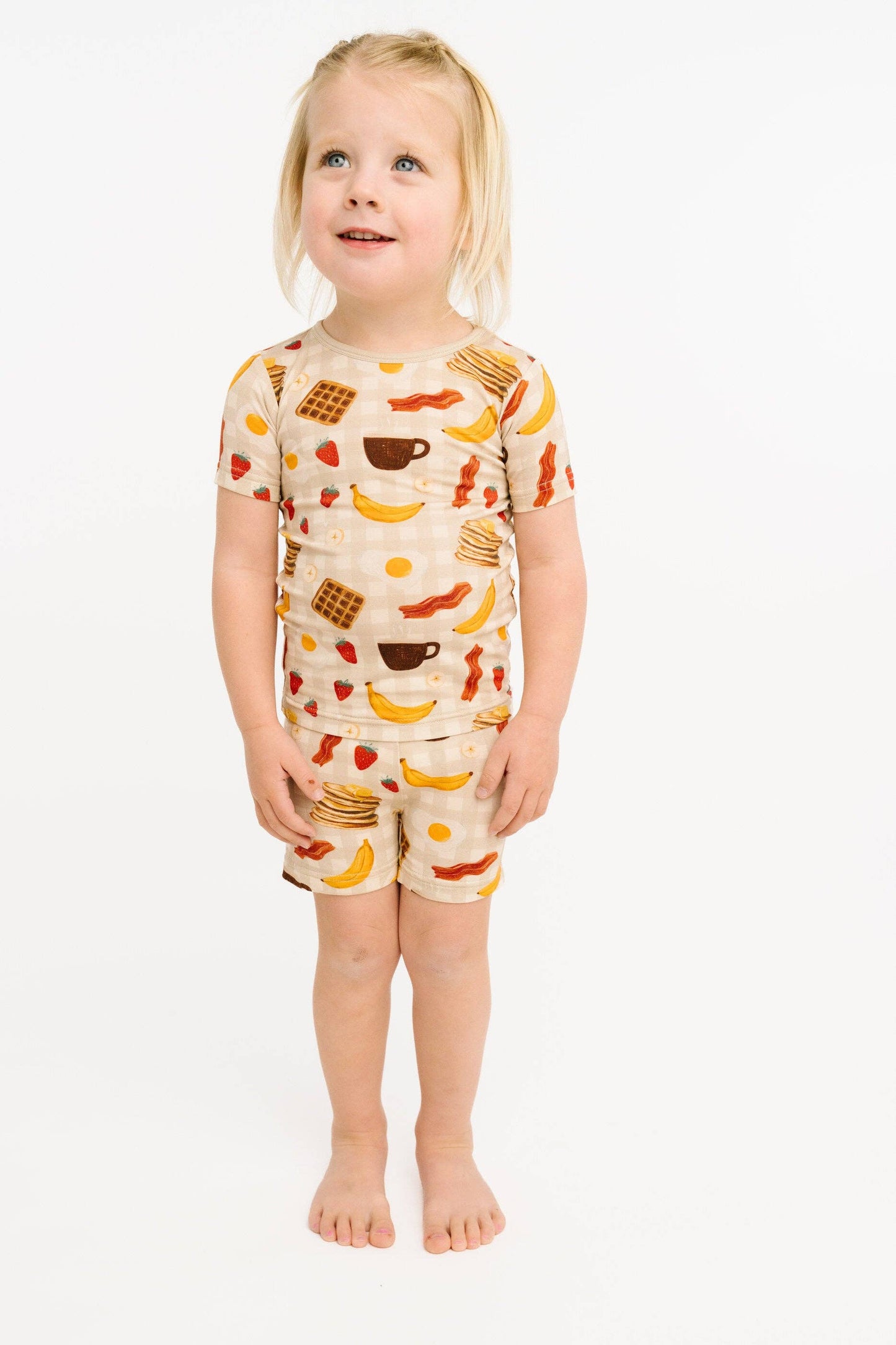 Little One Shop - Breakfast Club Bamboo Short Set