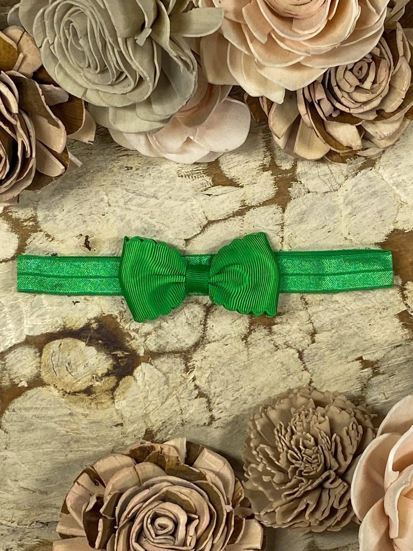 2.5" Bitty Scalloped Bow | Headband