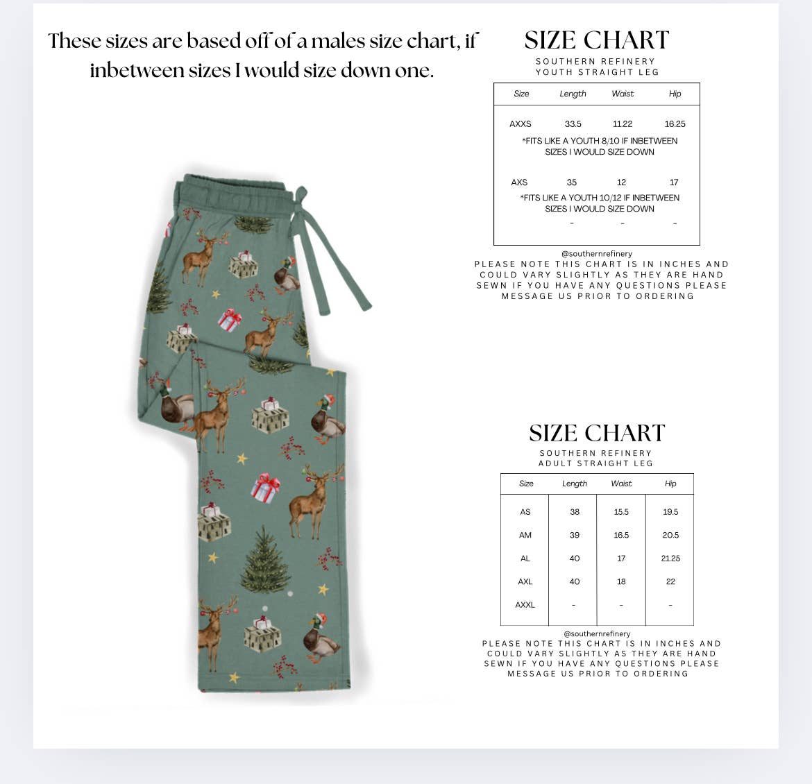 Southern Refinery - Bamboo pajamas / christmas pajamas / family matching / camo