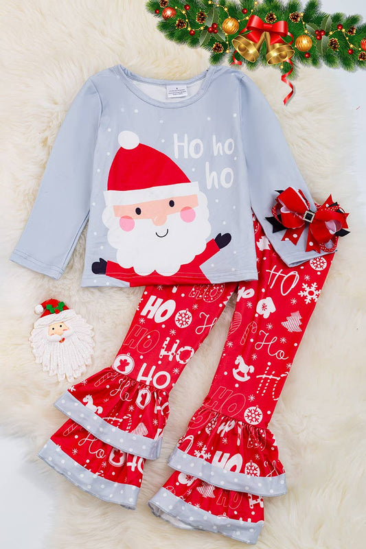 HO HO HO" SANTA PRINTED2PC SET