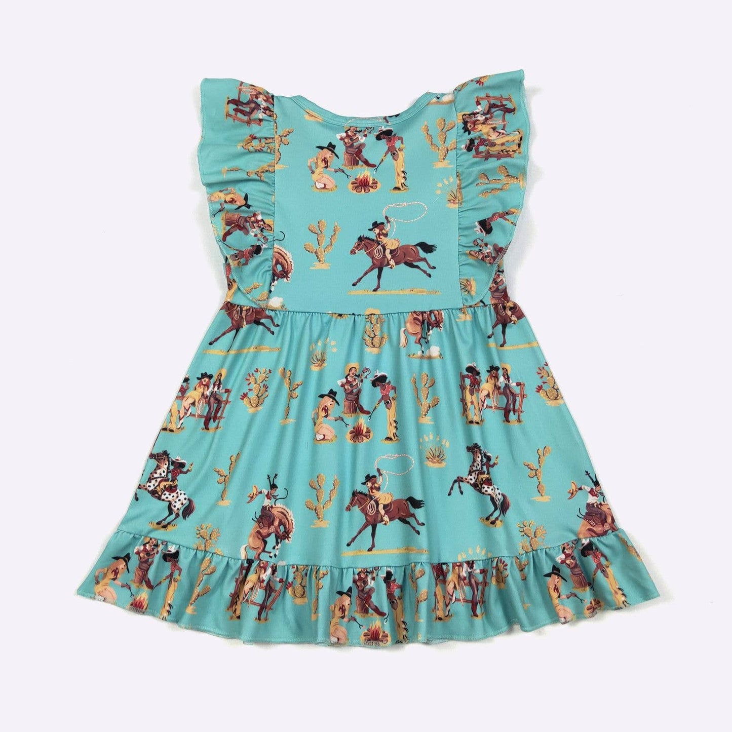 Roping & Ruffles Girls Dress