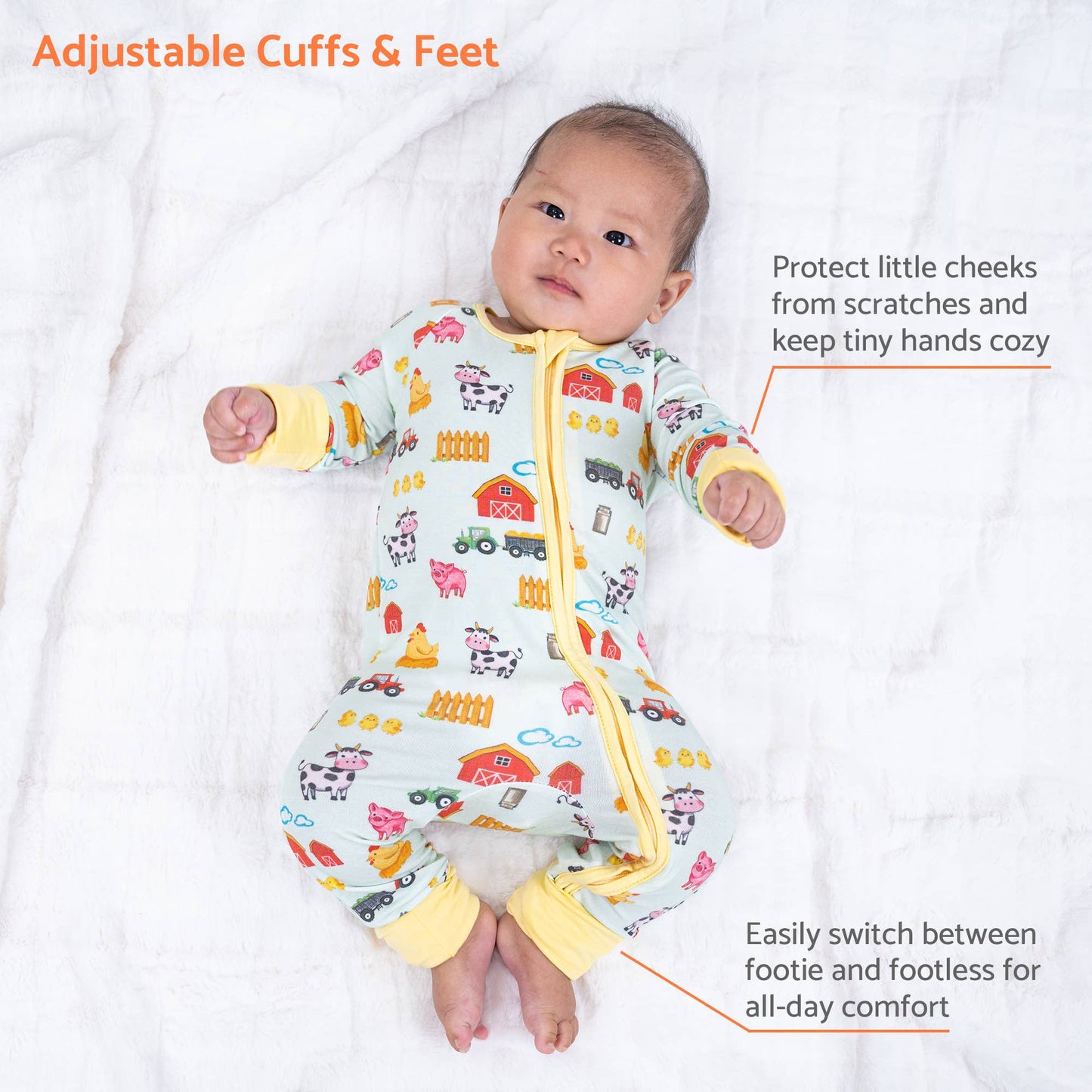 LollyBanks - Little Barnyard Baby Bamboo Pajamas