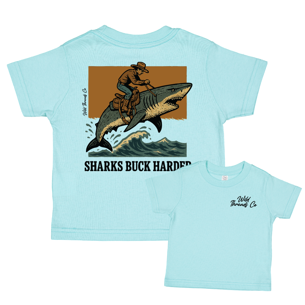 Wild Threads Co - Sharks Buck Harder Tee