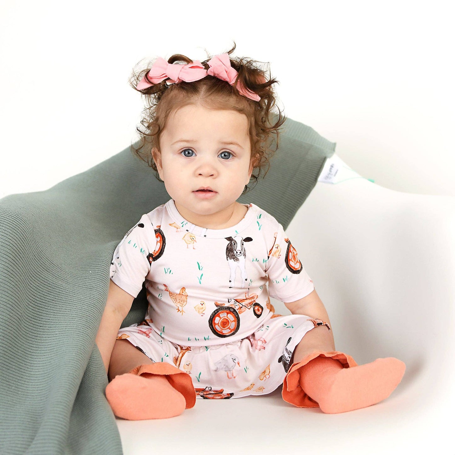 Millie Moo TUTU Bamboo Farm Baby Clothing Dress Outfit