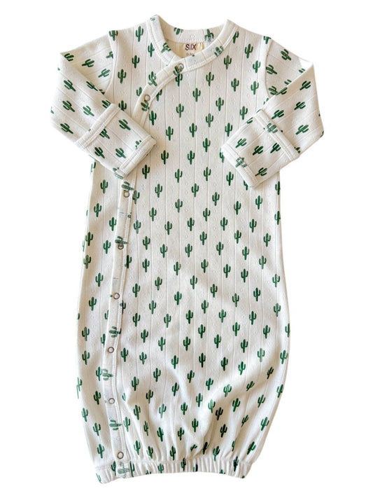 SIIX Collection - Cactus / Organic Pointelle Gown