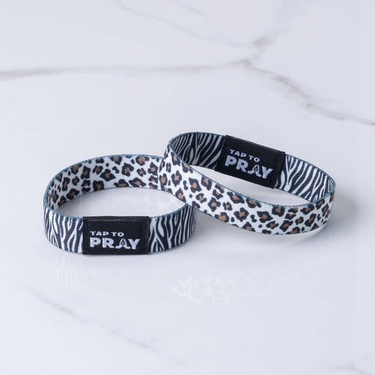 Versible - Tap To Pray™ Wristbands - Safari Zebra