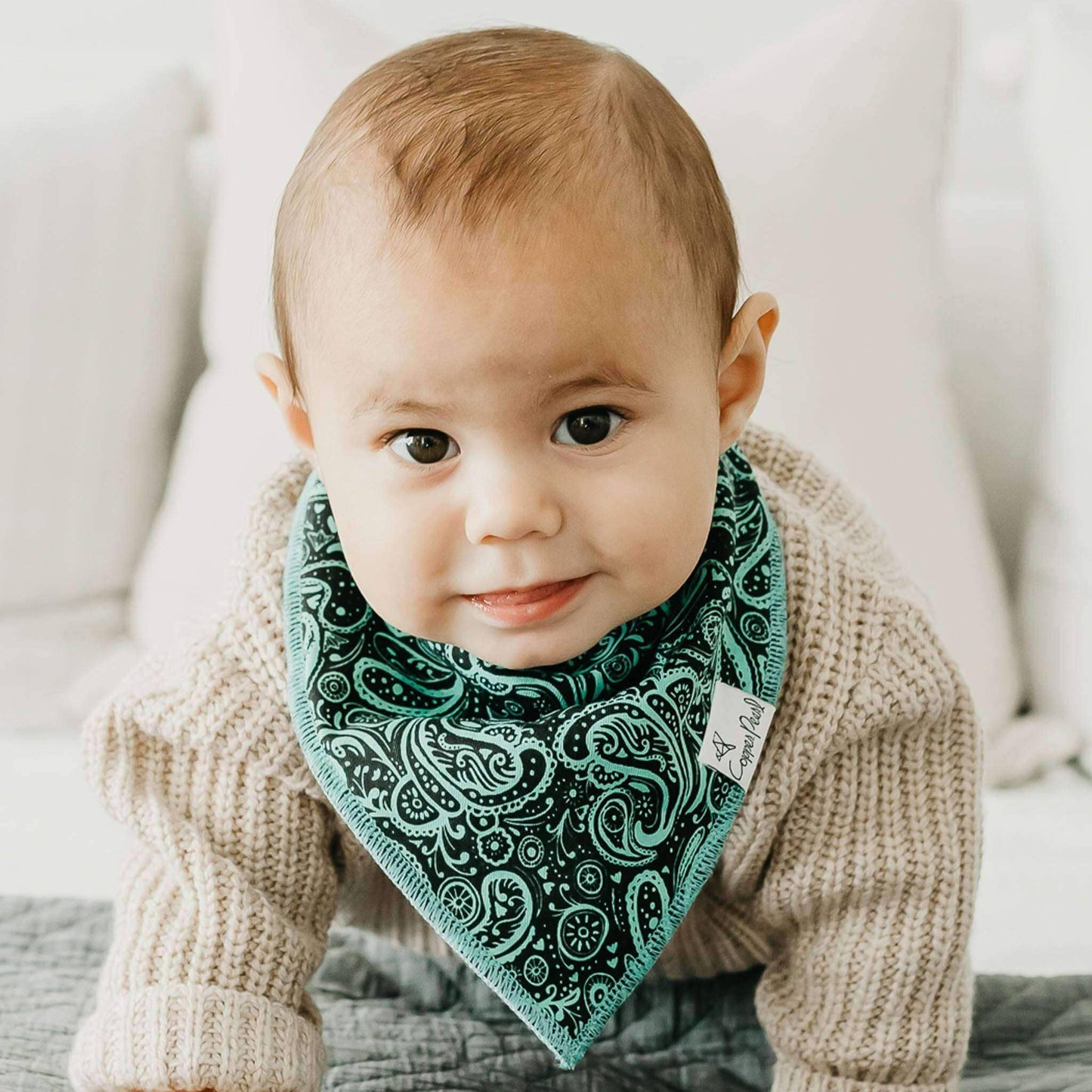 Copper Pearl - 4 Pack Baby Bandana Bibs - Jo