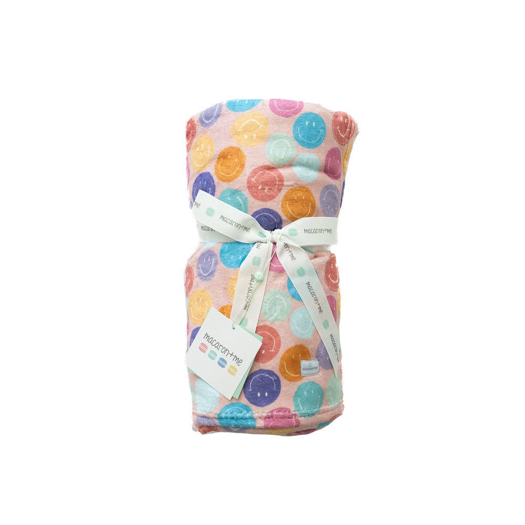 Macaron + Me - Plush Blanket-Smiles