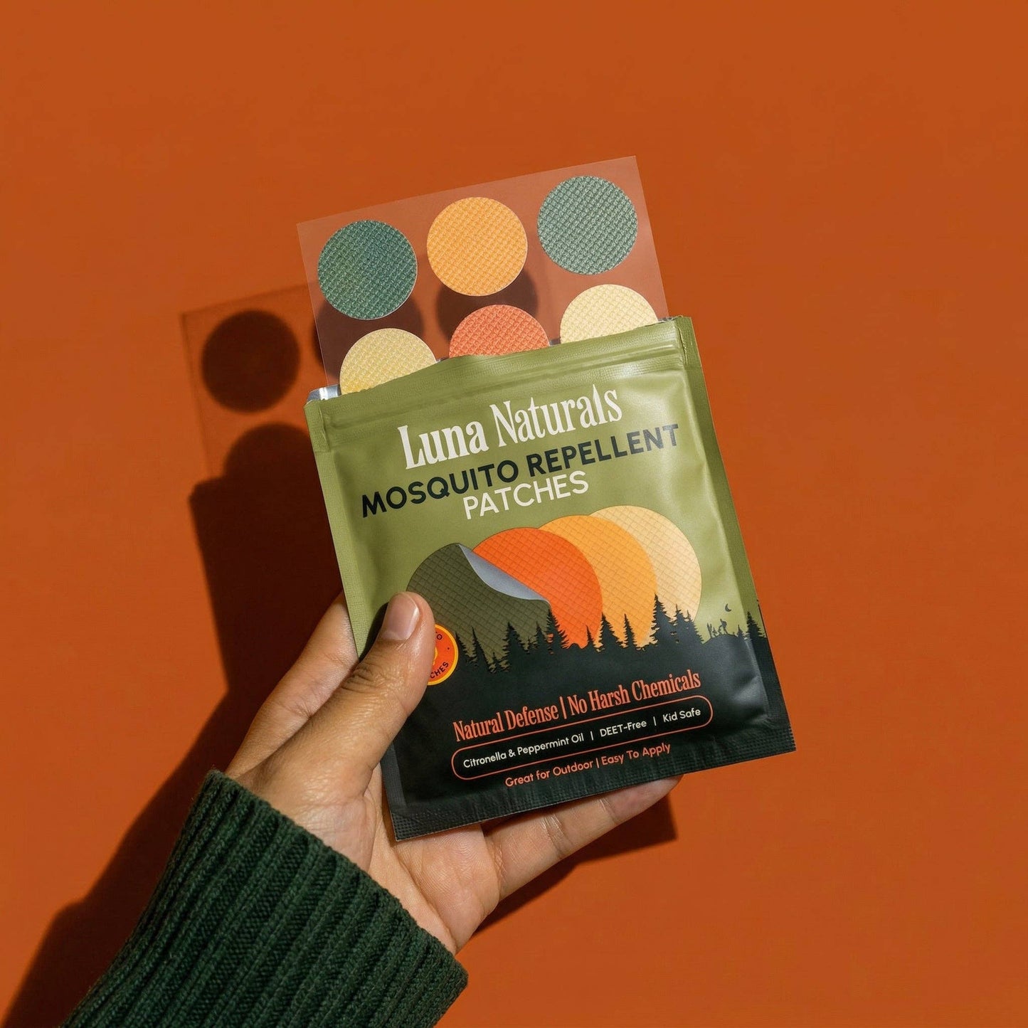 Luna Naturals - Mosquito Repellent Patches | Fresh & Herbal | 90 ct