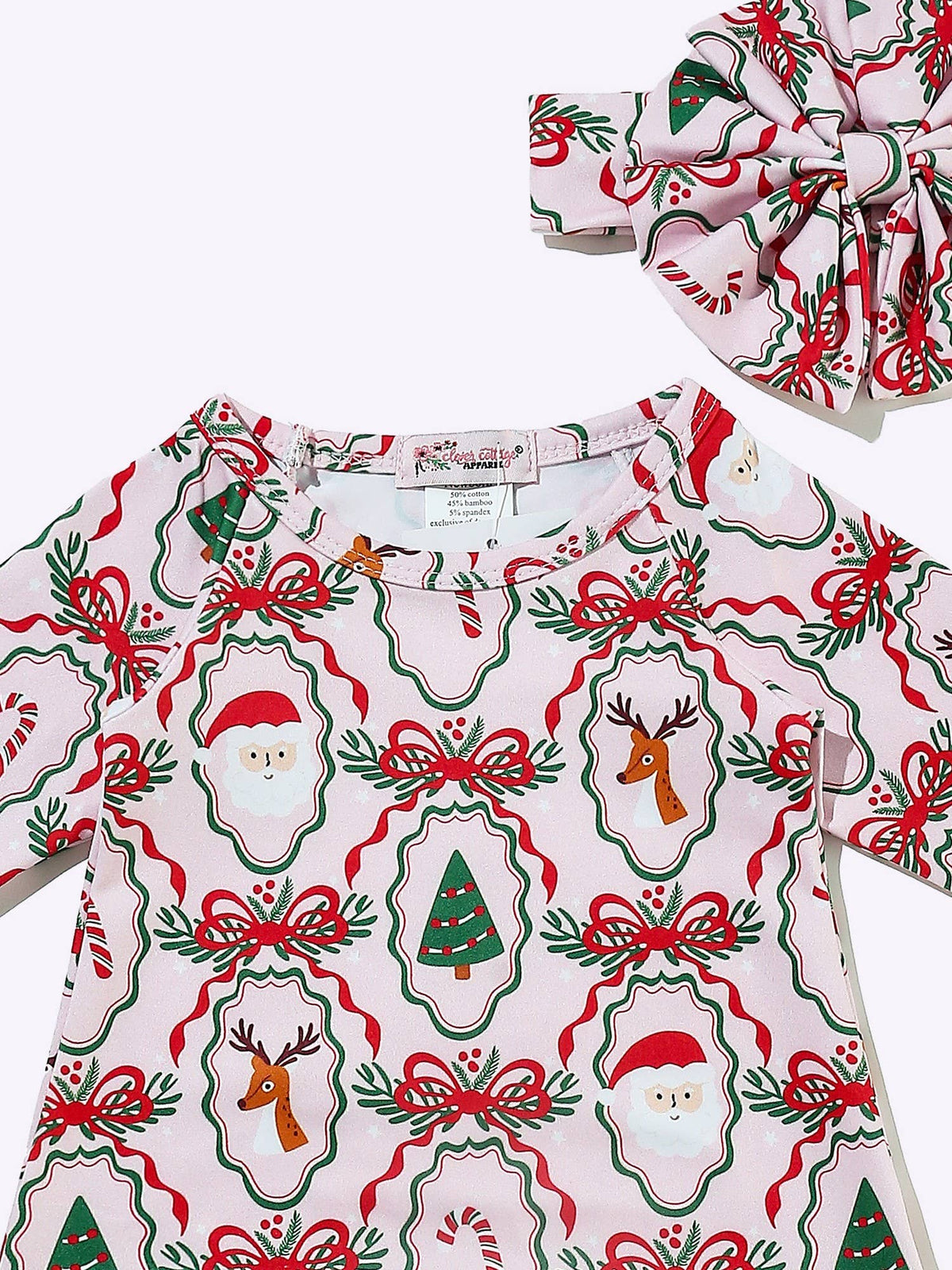 Boughs of Holly Baby Gown
