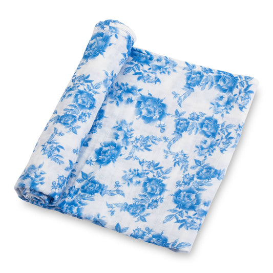 LollyBanks - A Peony For Your Thoughts Baby Swaddle Blanket