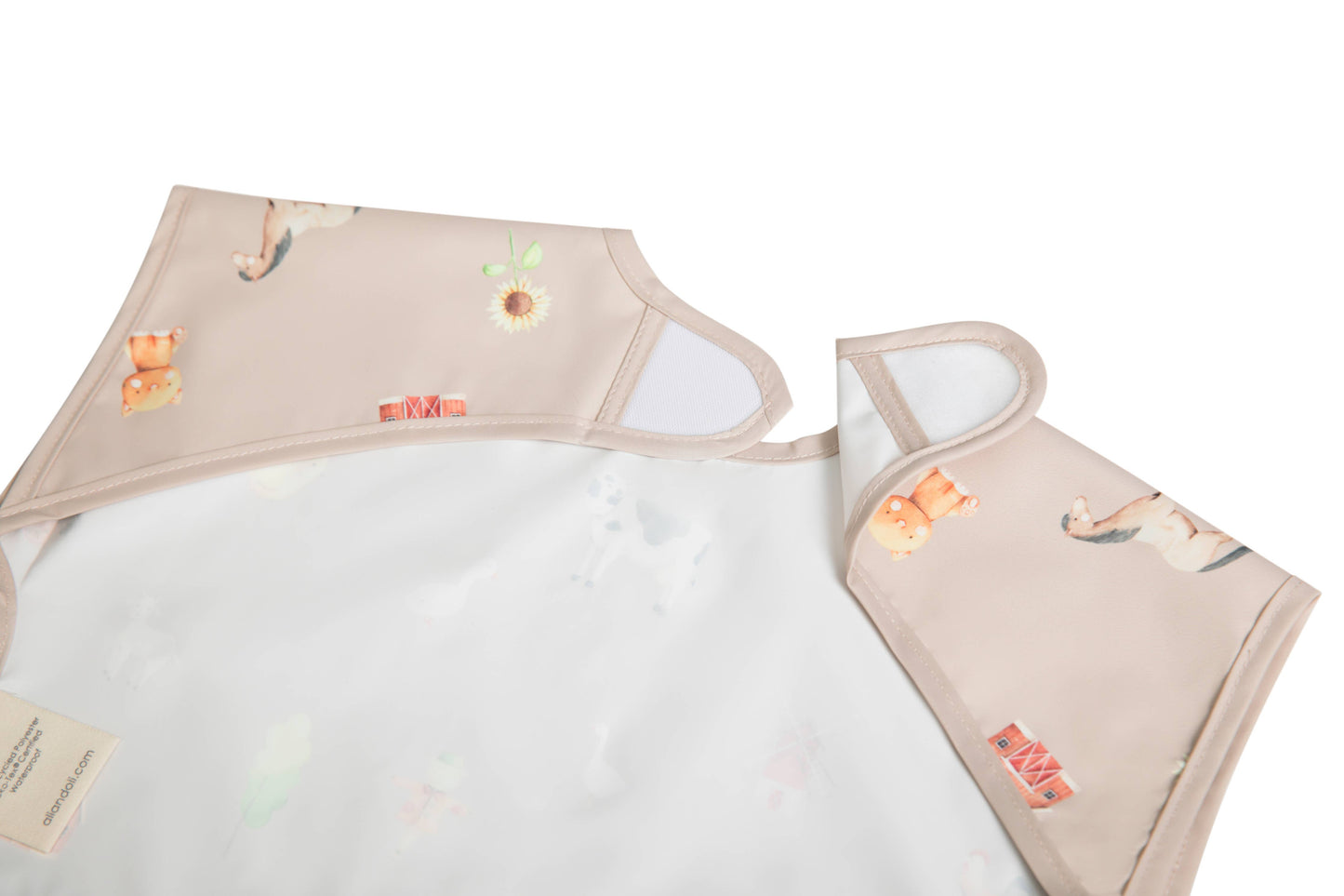 Ali+Oli - Smock Bib for Baby & Toddler Short Sleeve (Farm)