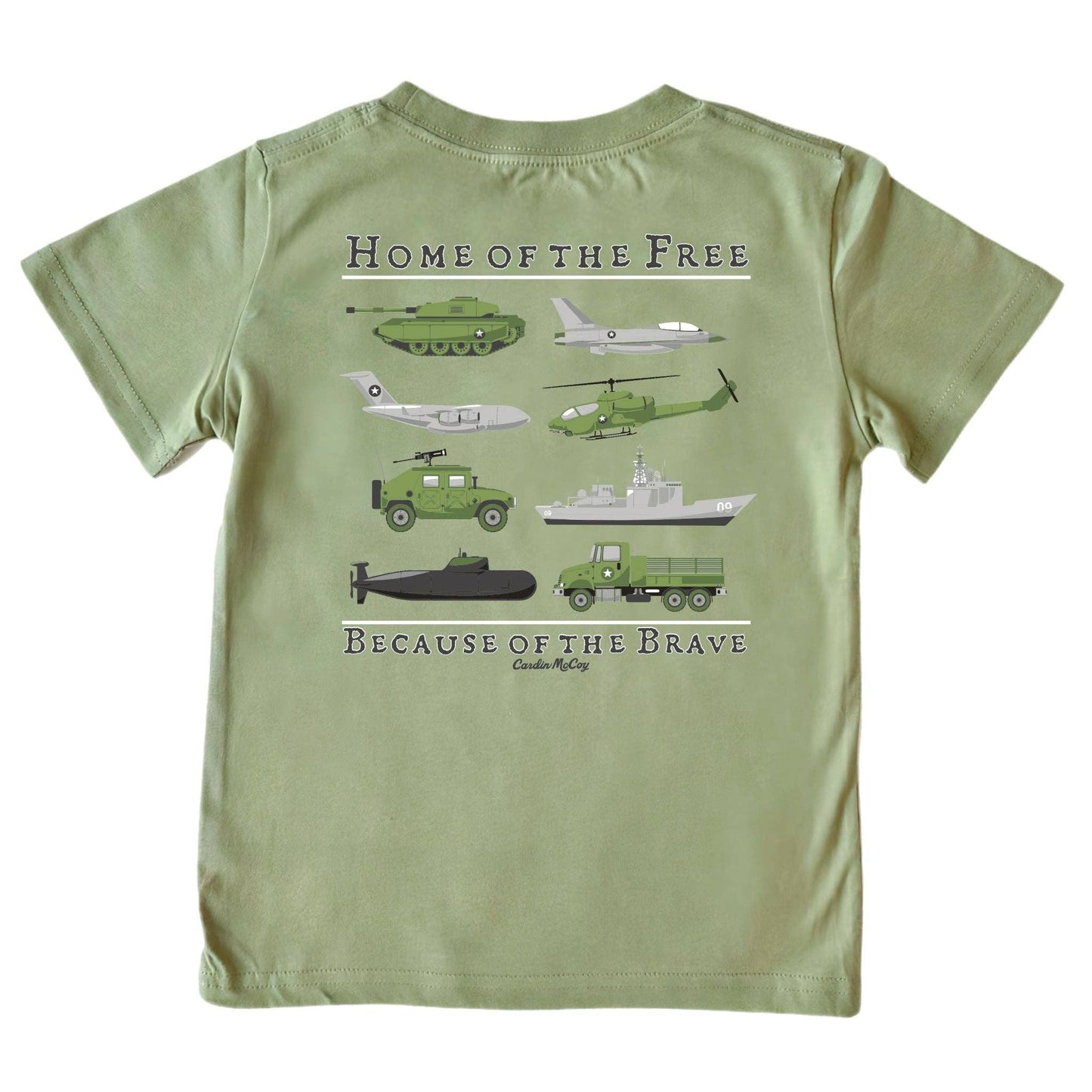 Cardin McCoy - Kids' Home of the Free Short-Sleeve Tee