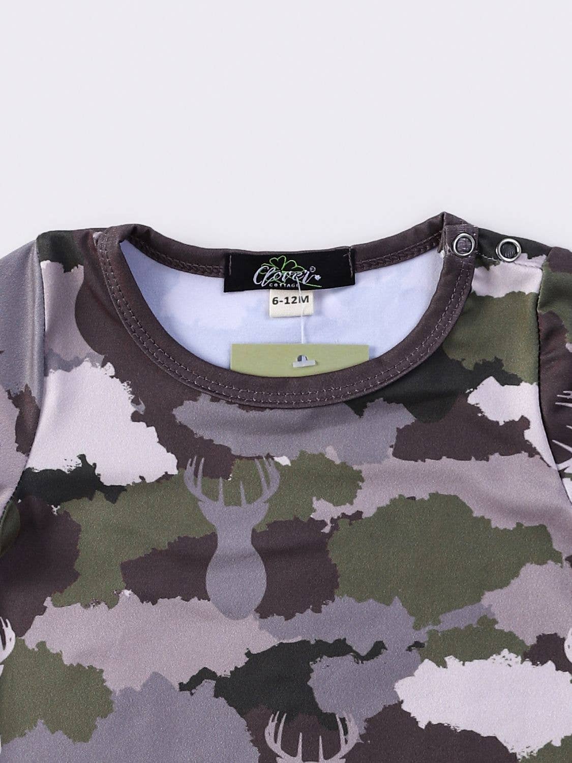 Deer Camo Boy Romper