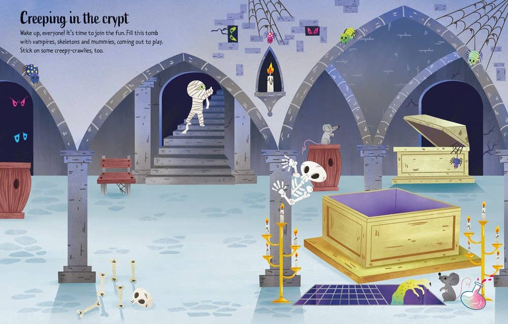 HarperCollins - First Sticker Book Halloween : Usborne