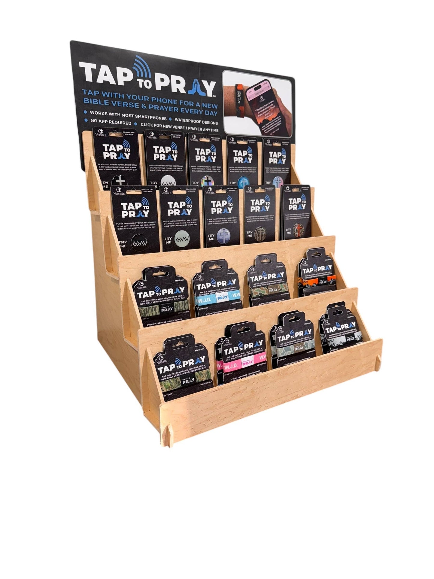 Versible - Tap To Pray™ Wristbands - River Rock Camo Classic & Sage