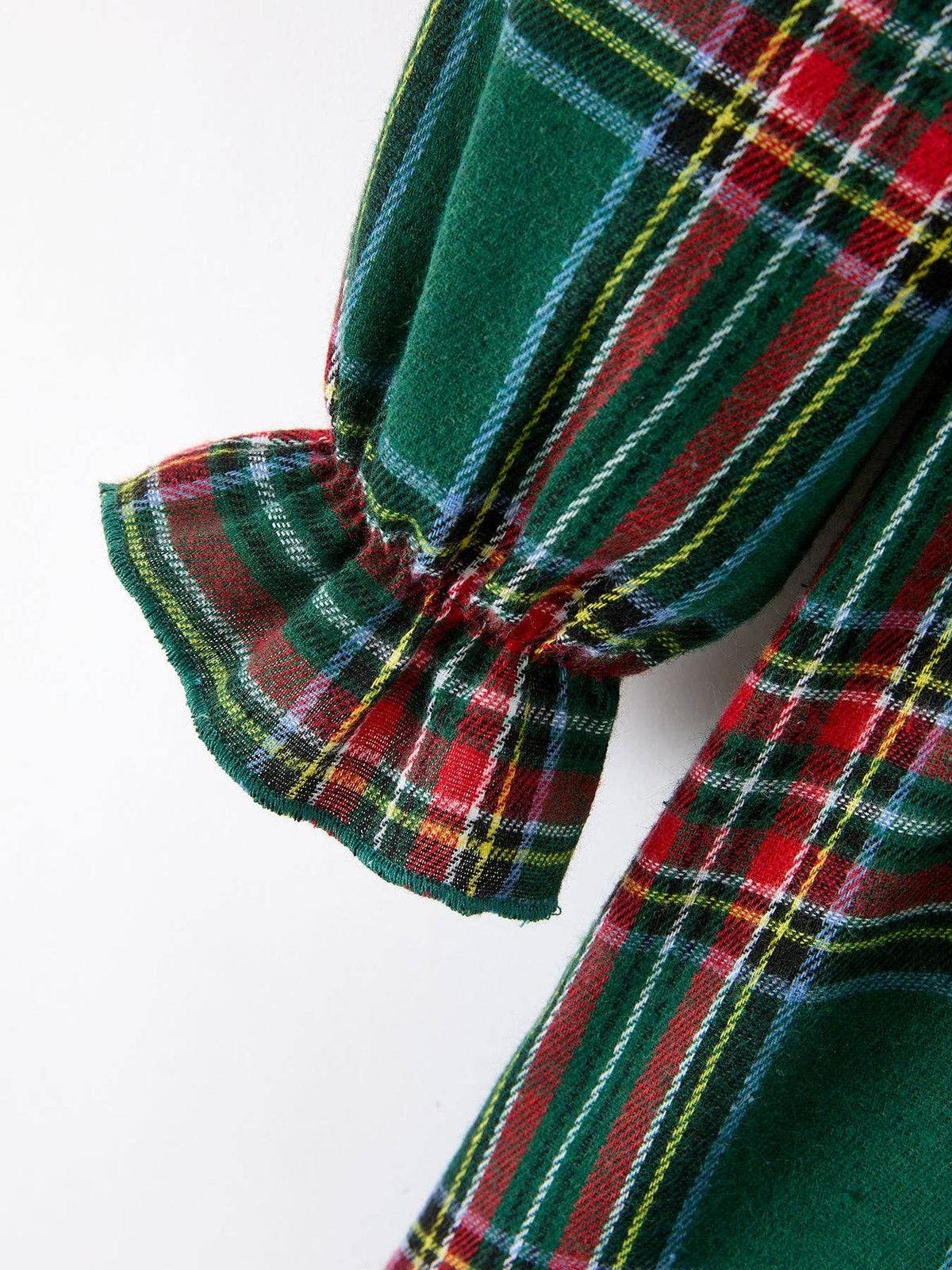 Rylee Faith Designs - Christmas Green Plaid Mommy and Me Matching Dress