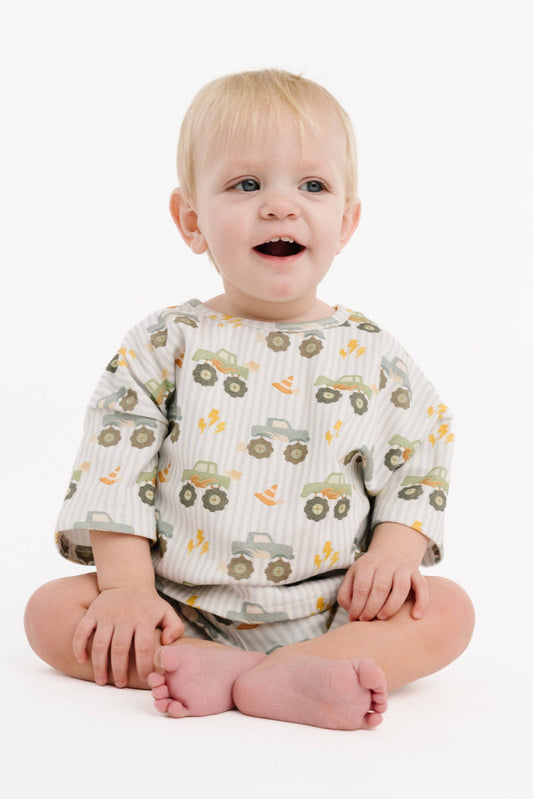 Little One Shop - Monster Truck Slouchy Set