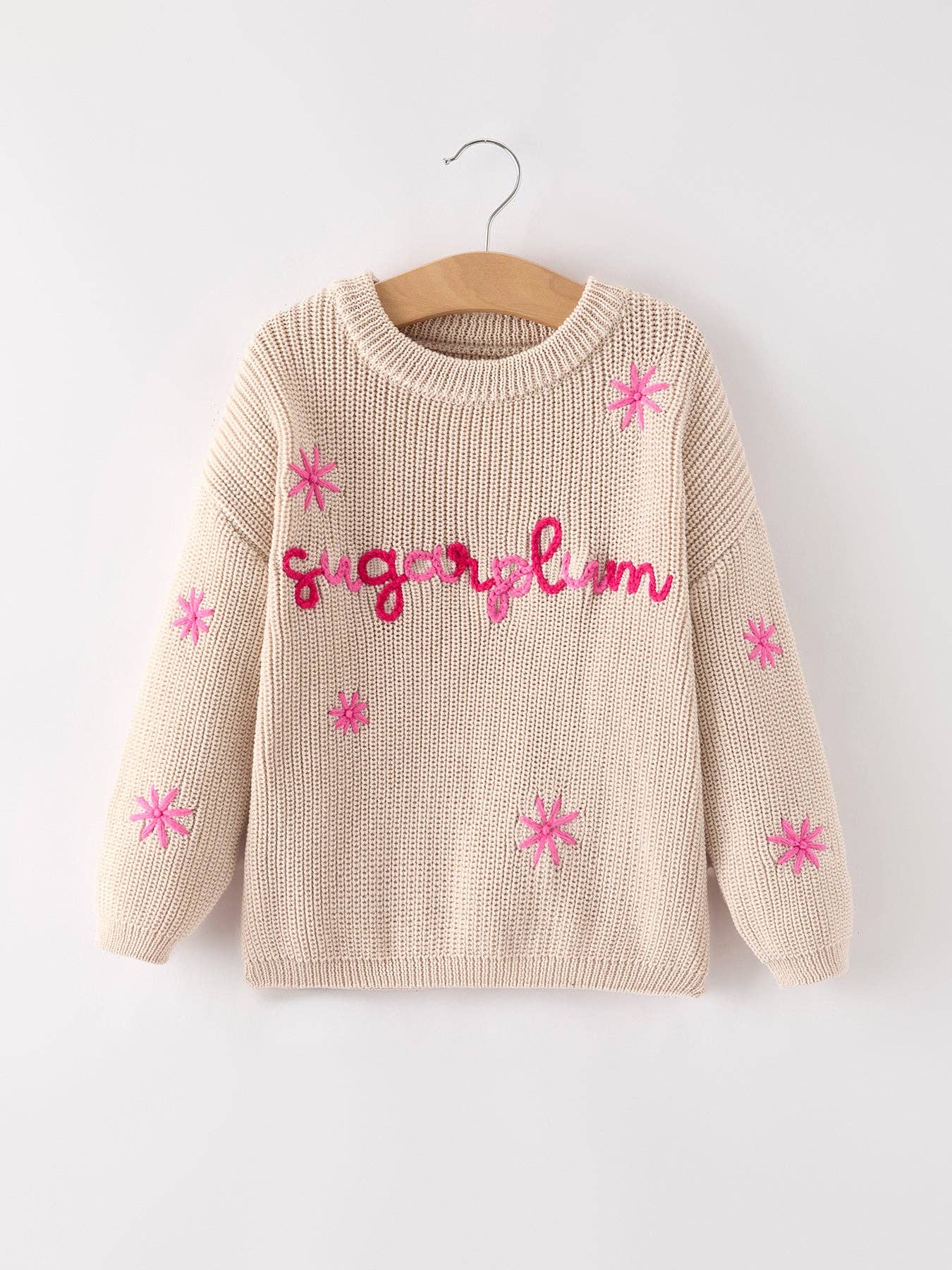 Girls Christmas Snowflake Winter Pullover Sweater