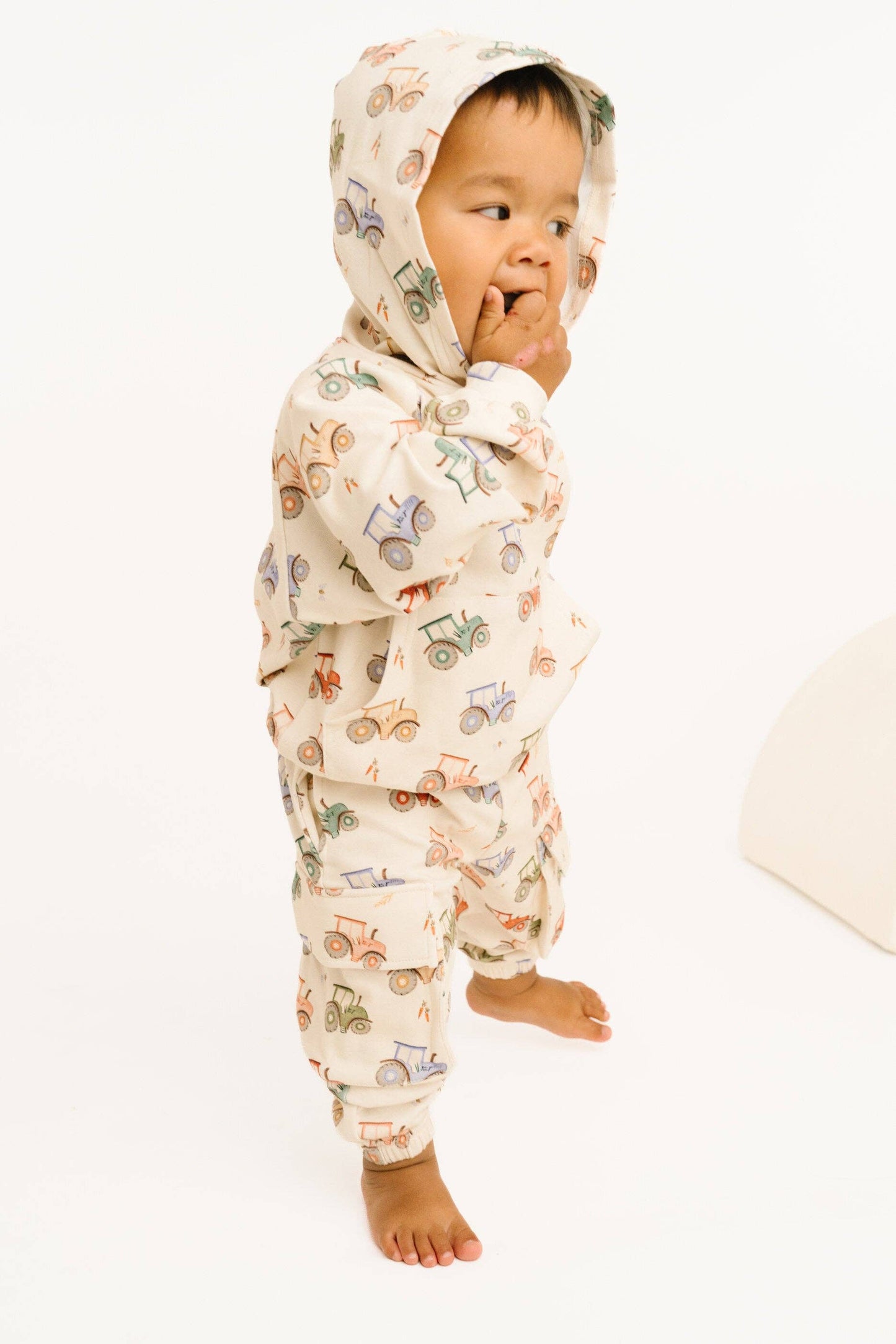 Little One Shop - Tractor Ride Cargo Hoodie Set