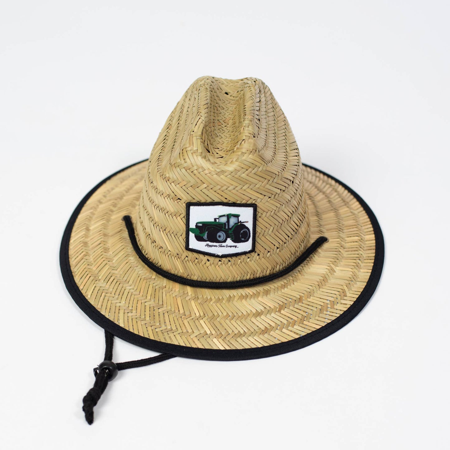 American Farm Company - Summer Green Tractor Kids Straw Hat