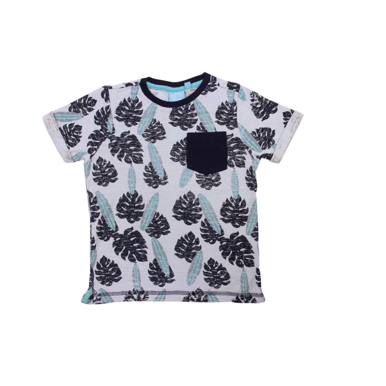 Landen Surf Palm Pocket Tee and Romper - Baby & Toddler