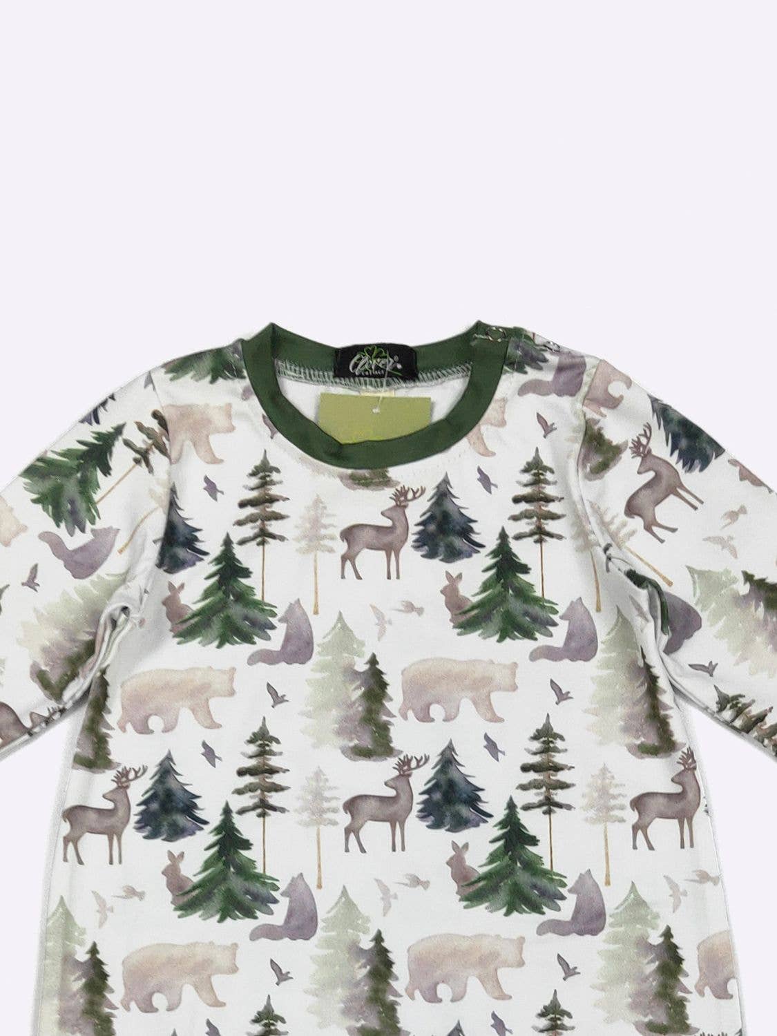 Clover Cottage - LS Forest Emerald Boy Romper LS