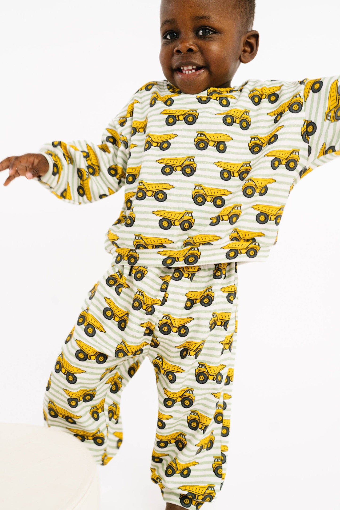 Little One Shop - Dump Trucks Sweatsuit