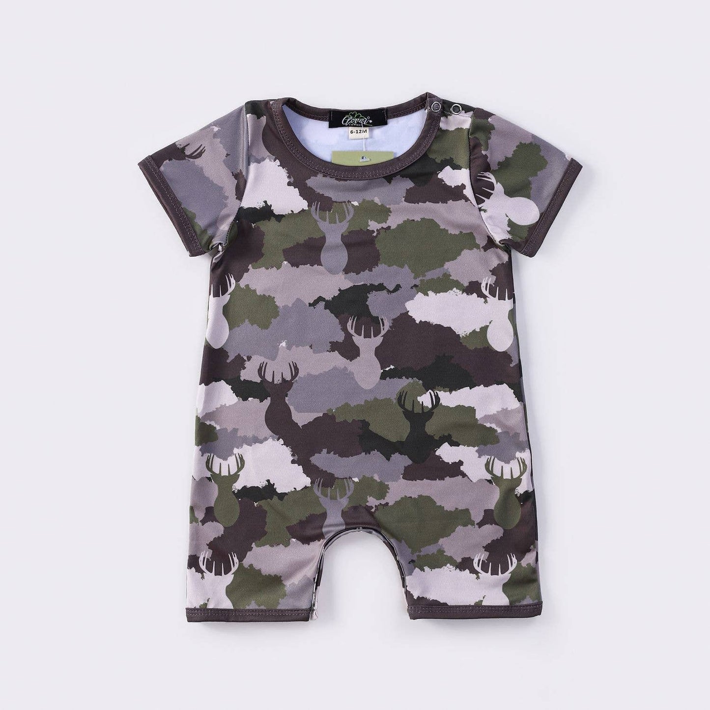 Deer Camo Boy Romper