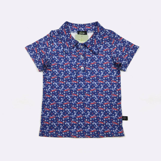Clover Cottage - Merica Truck Boy Collar Shirt