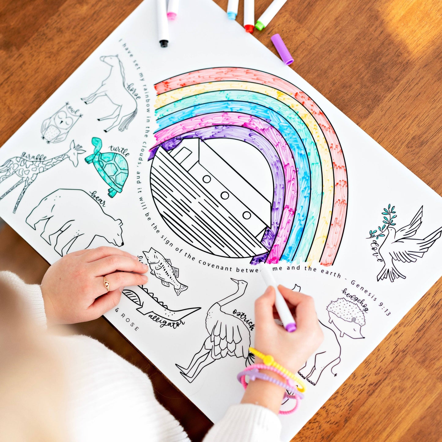 Ryan & Rose - Christian Coloring Mats