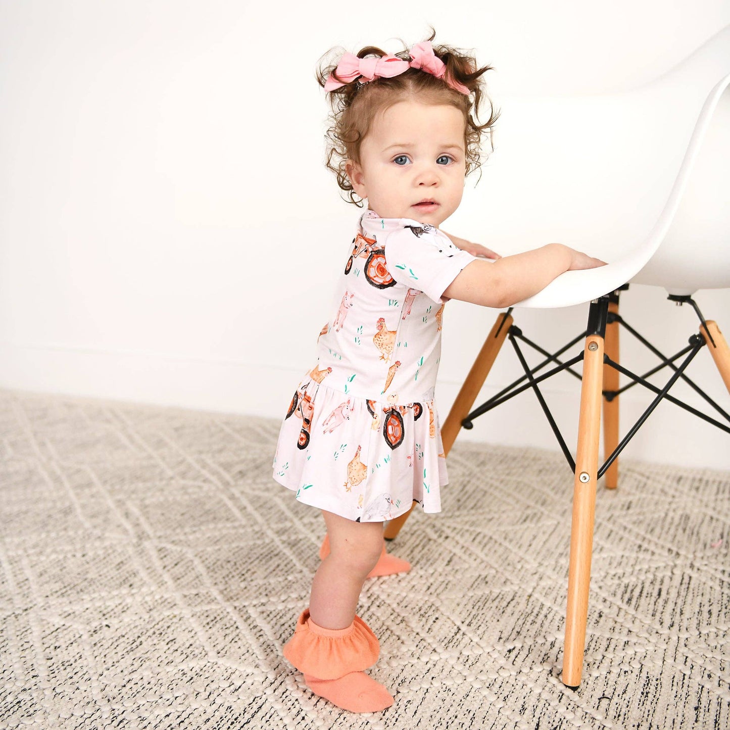 Millie Moo TUTU Bamboo Farm Baby Clothing Dress Outfit