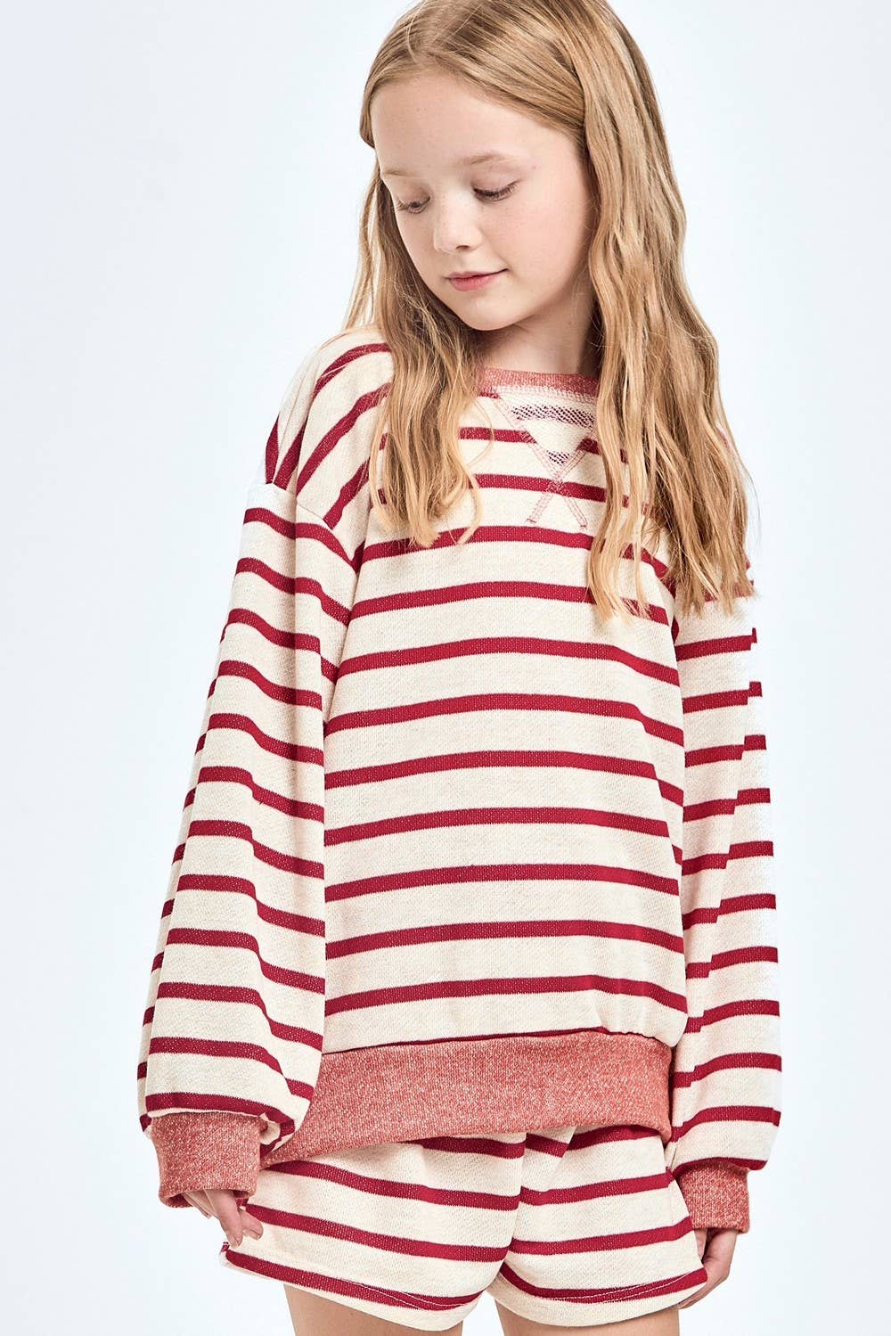 Stripe French Terry Sweatshirt