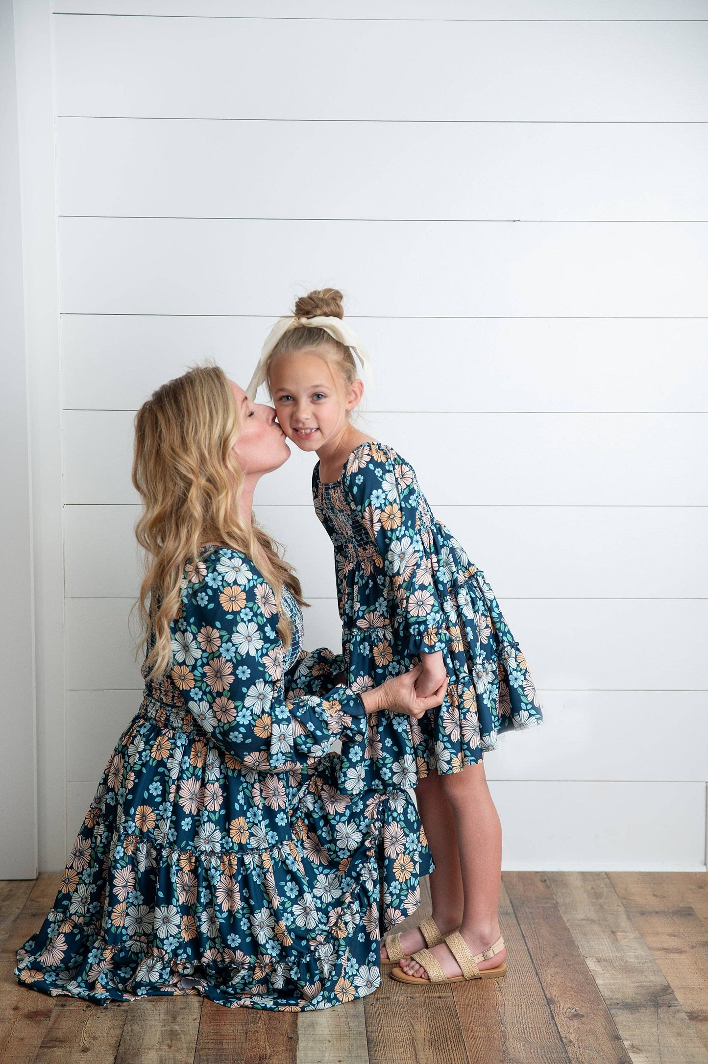 Oopsie Daisy - Women's Grace Floral Mommy & Me Matching Tiered Dress
