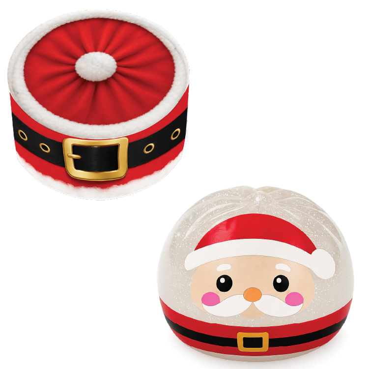 Novelty Brands - Fun Doh Christmas Dumpling Squishy Toy 12pc Holiday Display
