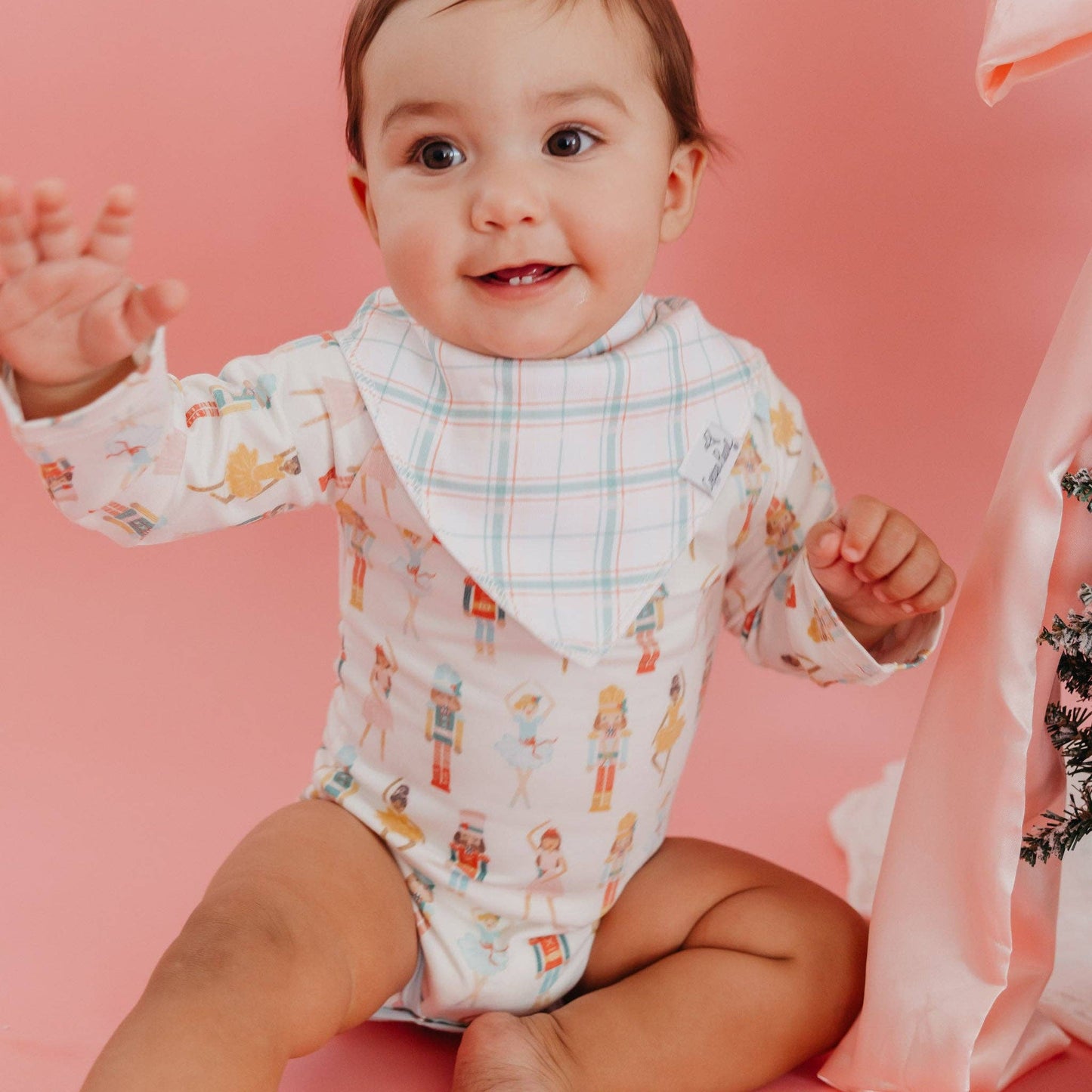 Copper Pearl - 4 Pack Baby Bandana Bibs - Juliet