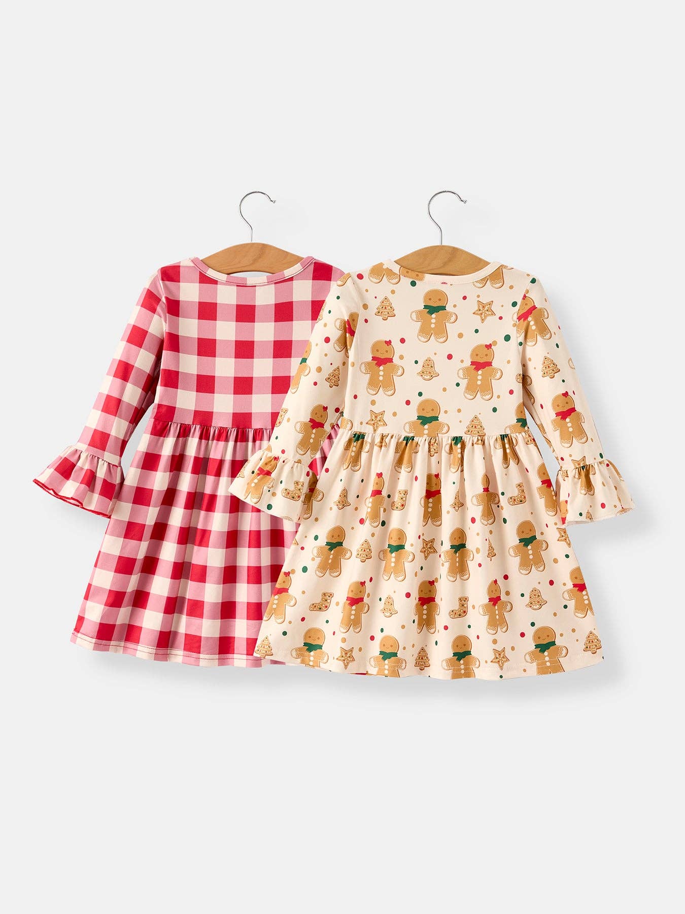 Winter Christmas Print Girls Dress