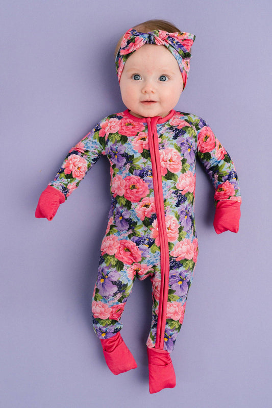 Little One Shop - Peony Garden Bamboo Sleeper