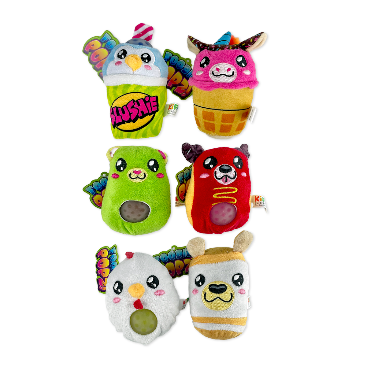 Novelty Brands - So Much Fun! Foodie Squishy Plush Toy Assortment - 6/Display