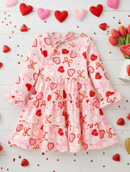 Lots of Love Tiered Twirl Dress