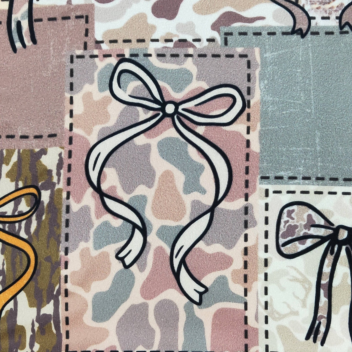 Clover Cottage - Camo Patchwork Baby Gown