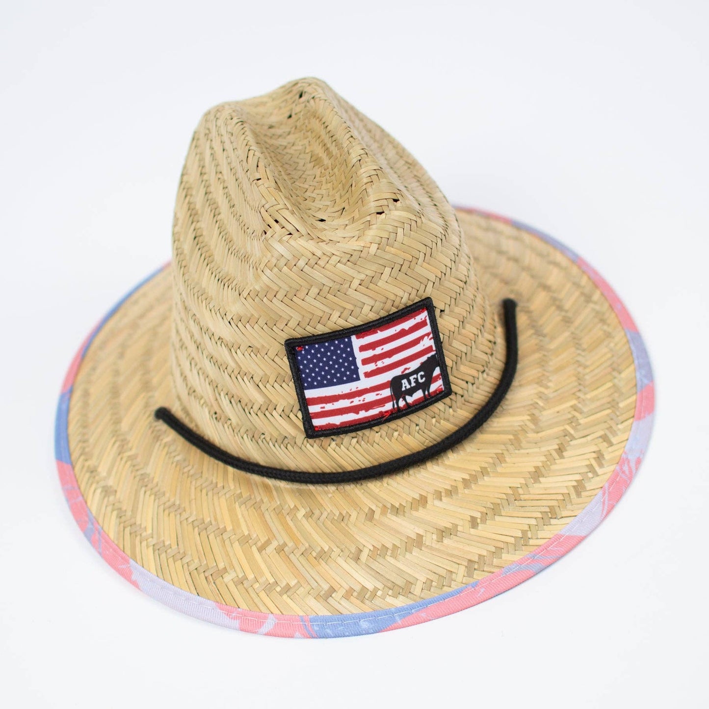 American Farm Company - Patriotic Cow Camo™ Kids Straw Hat