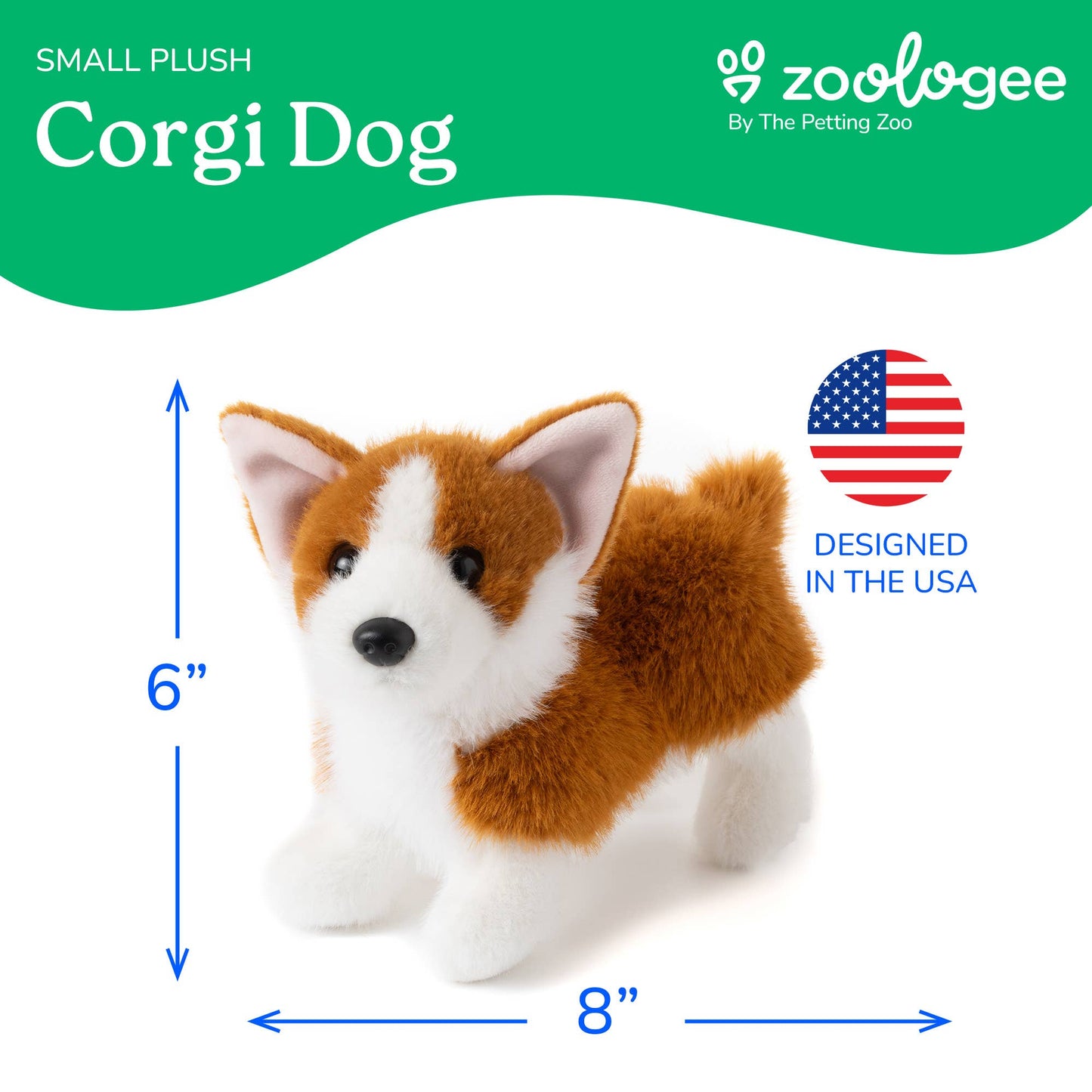 The Petting Zoo - New Corgi Dog Small 8" (20cm)