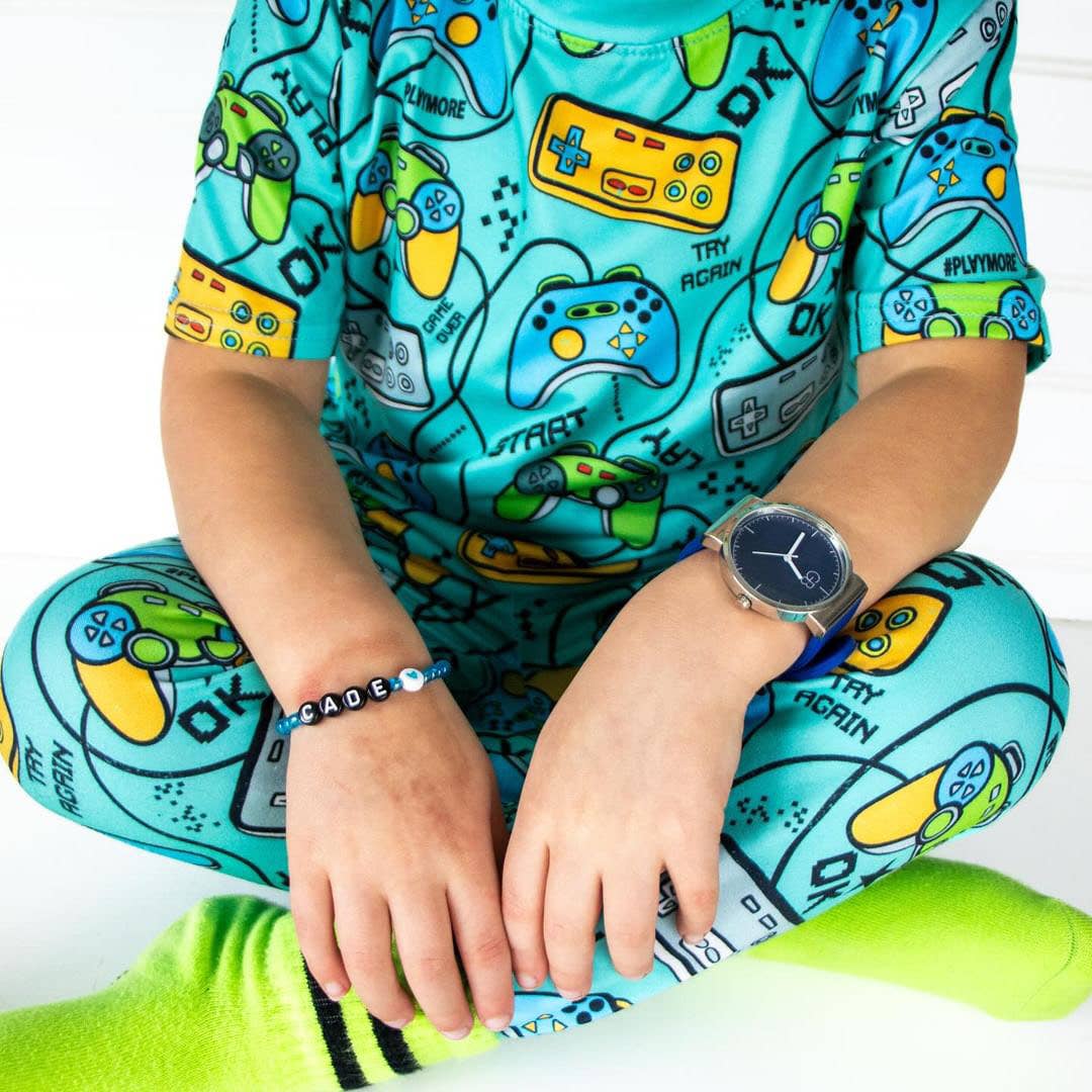 Boys 2-Piece Pajamas - Turquoise Video Games