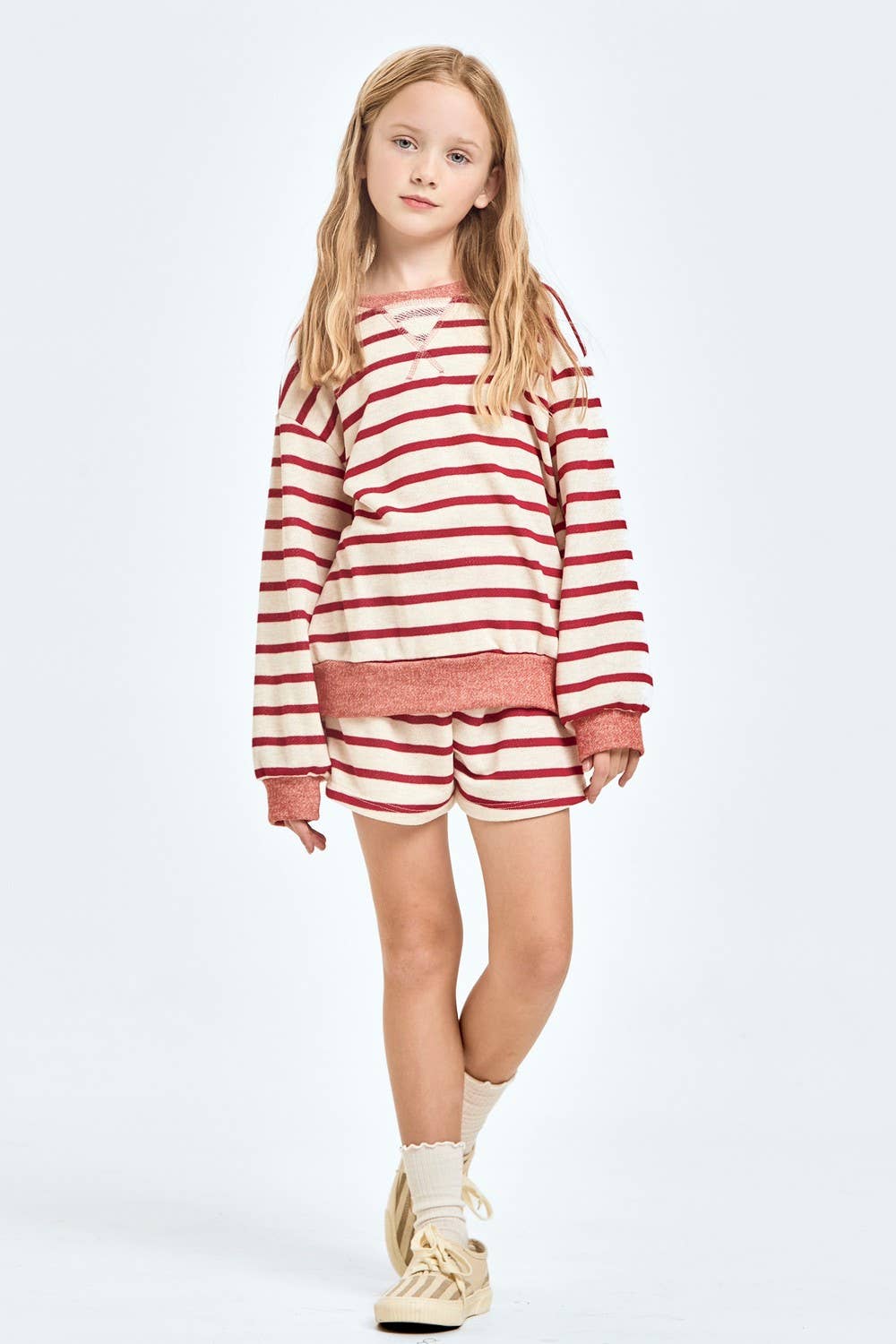 Stripe French Terry Sweatshirt