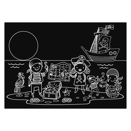 Coloring Placemat Pirate Treasure 12x17